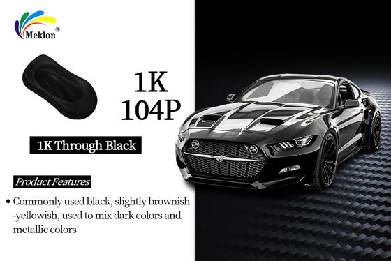 1K Through Black Hight Gloss 아크릴 자동 페인트: 적절한 혼합으로 고급 일관성
