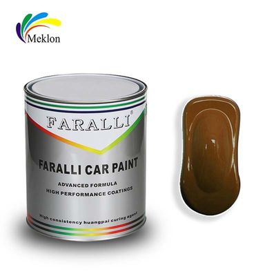 자동차 코팅 1K 투명한 철 노란색 아크릴 리핀스 반짝이는 자동차 페인트