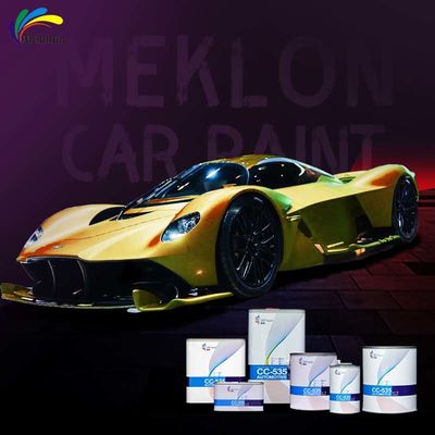 황금 진주 자동차 페인트와 차의 황금 빛과 깊이