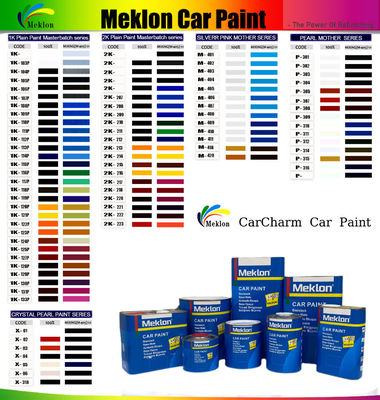 2K 오렌지 차 페인트 상층 코트 빠른 건조 속도 및 향상된 효율성