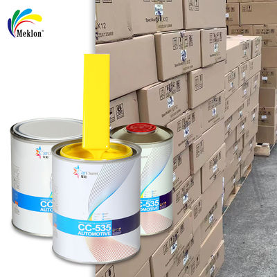 자동차 수리 페인트 낮은 VOC 진주 결정 노란색 자동차 페인트 UV 저항 공급자