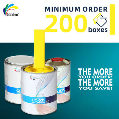 자동차 차체 페인트 색칠 기계 1K 노란색 베이스 코트 진주 색상 크리스탈 코팅 자동차 스프레이 페인트