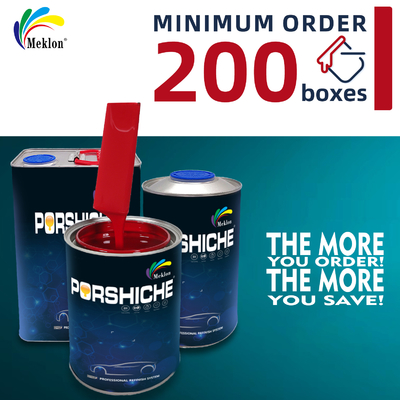 Meklon 고속 건조 레드 자동차 페인트 - 고광택 UV 저항