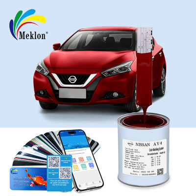 로즈 레드 레디 믹스 자동차 페인트 내구성 착용 내성 UV 보호