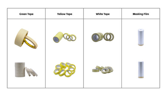 다색 옵션 자동차 미용 마스킹 테이프 도매 판매