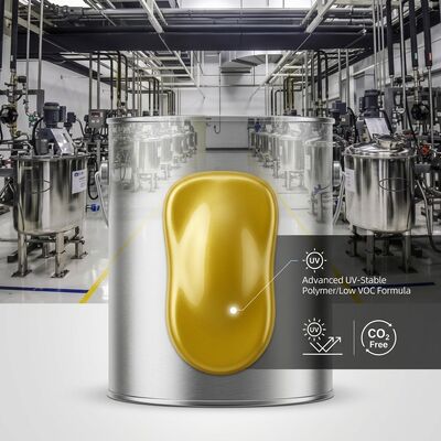 자동차 수리 페인트 낮은 VOC 진주 결정 노란색 자동차 페인트 UV 저항 공급자