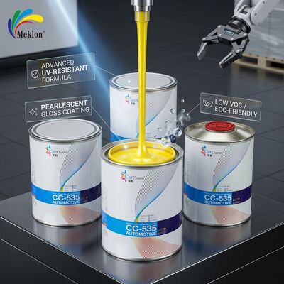 자동차 수리 페인트 낮은 VOC 진주 결정 노란색 자동차 페인트 UV 저항 공급자