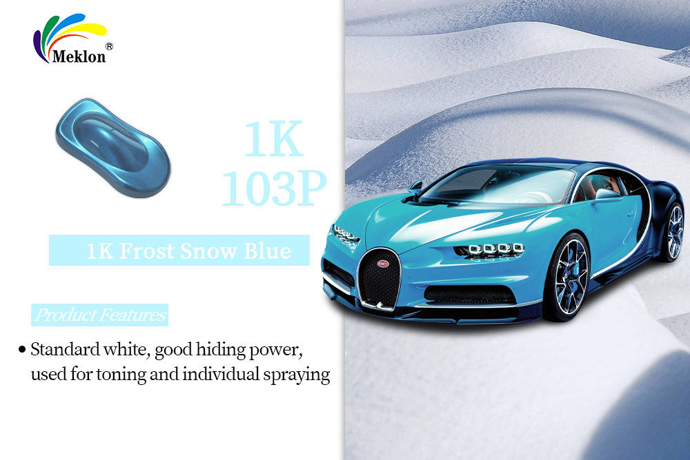 좋은 광택 1K Frost Snow Blue Color 잉크 자동차 코팅 수리 오토 리핀 페인트