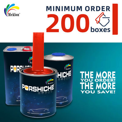 ISO MSDS 자동차 페인트 상층 코트 냄새 없는 빨간색 주황색 색상 친환경