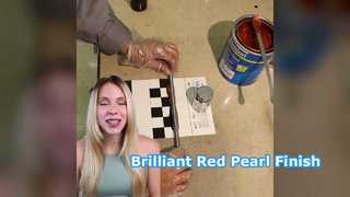 크리스탈 레드 펄 2K 자동 마감