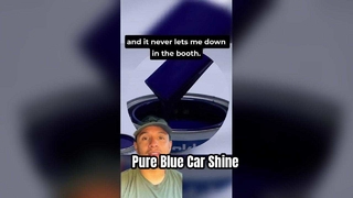 순수한 파란색 자동차 페인트 고광택 마감